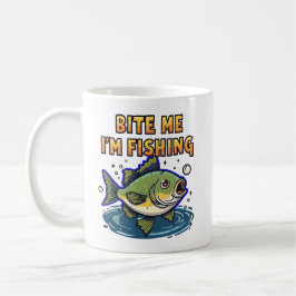 Caneca De Café Bite Me, I'm Fishing