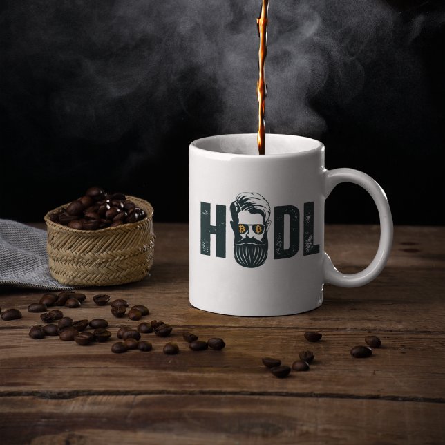 Caneca De Café Bitmoeda HODL (Criador carregado)