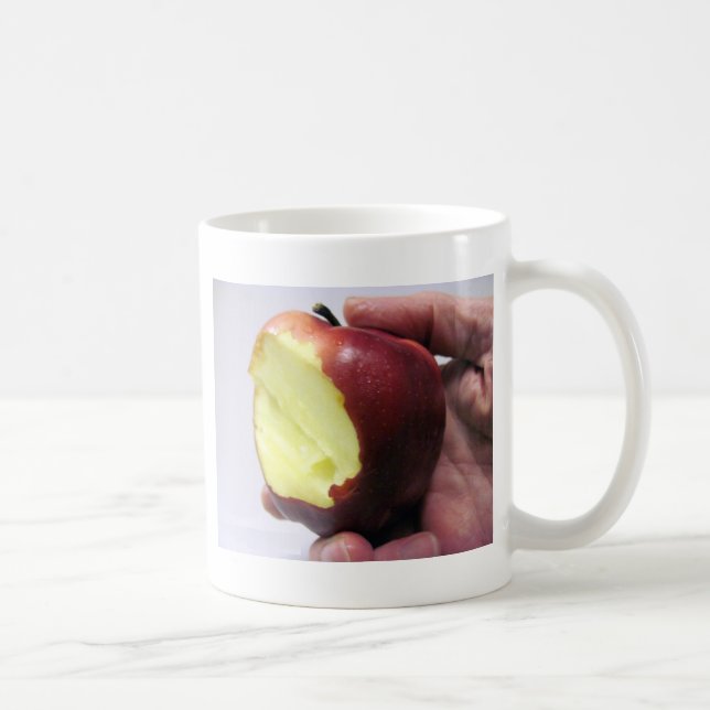 Caneca De Café Bitten Red Apple (Direita)