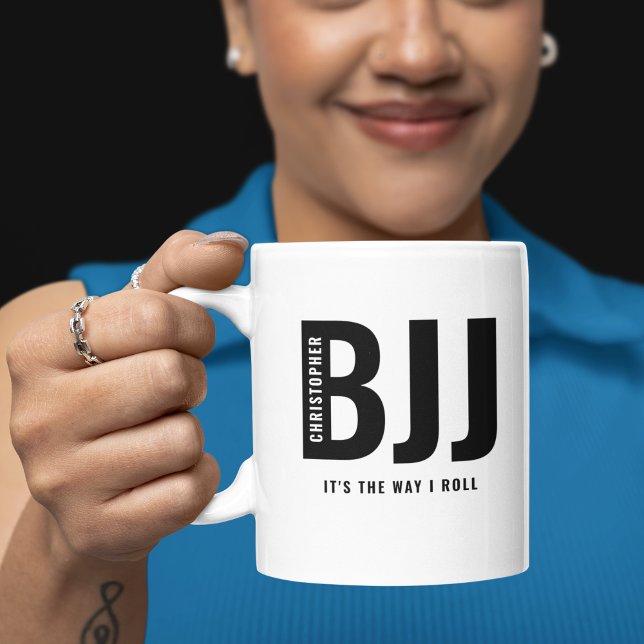 Caneca De Café BJJ É assim que eu vou adicionar seu nome Jiu Jits (Personalized Jiu Jitsu Mug)