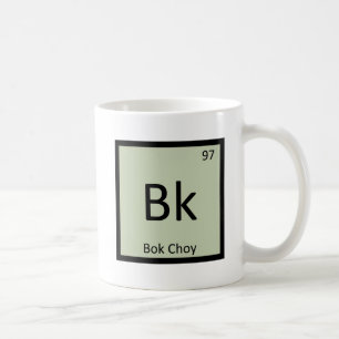 Caneca De Café Bk - Química Vegetal do Pak Choi Tabela Periódica