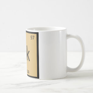 Caneca De Café Bk - Símbolo de Mesa Periódico da Química Grega