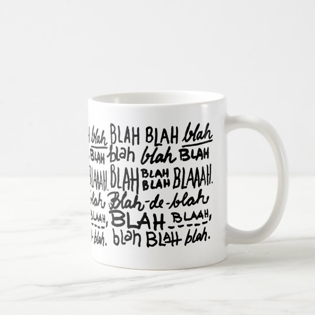 Caneca De Café Blá - blá (Direita)