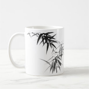Caneca De Café Black Bamboo Twig