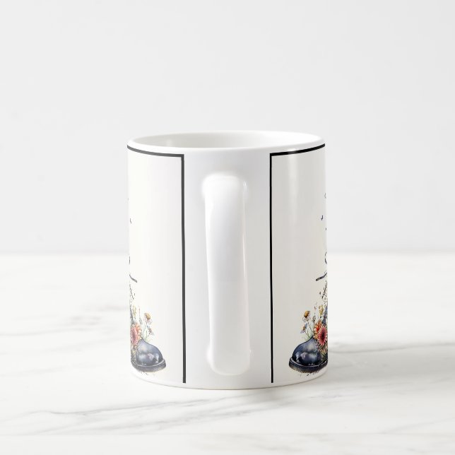 Caneca De Café Black Cat in Whimsical Boot Latch Love Personaliza (Alça)