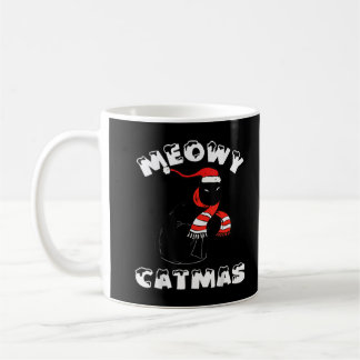 Caneca De Café Black Cat Sarcastic Felice Christmas
