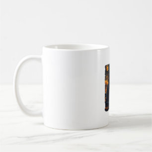 Caneca De Café Black Cat Starry Night Van Gogh Pumpkins Bats Hall