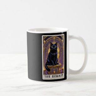 Caneca De Café Black Cat Tarot Card The Hermit Halloween Childles