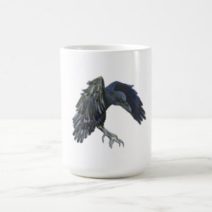 Caneca De Café Black Crow Master of Time Illustration