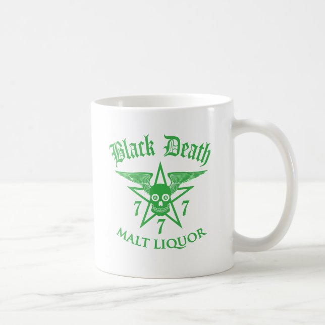 Caneca De Café Black Death 777 - Malt Liquor (Direita)