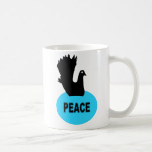 Caneca De Café Black Dove Peace Mug