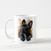 Black French Buldogue Mug