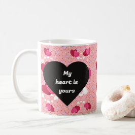 Caneca De Café black heart vibrant romantic wallpaper