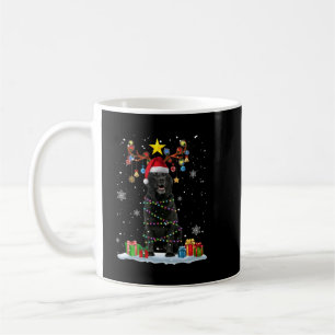 Caneca De Café Black Lab Labrador Árvore de Natal Light Pajama Do