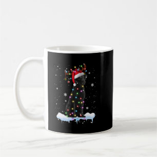 Caneca De Café Black Lab Labrador Árvore de Natal Light Pajama Do