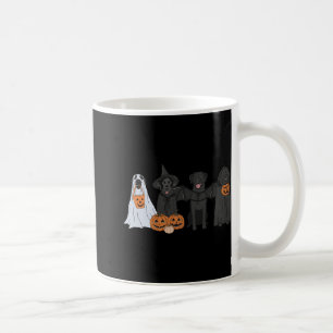 Caneca De Café Black Labrador Halloween