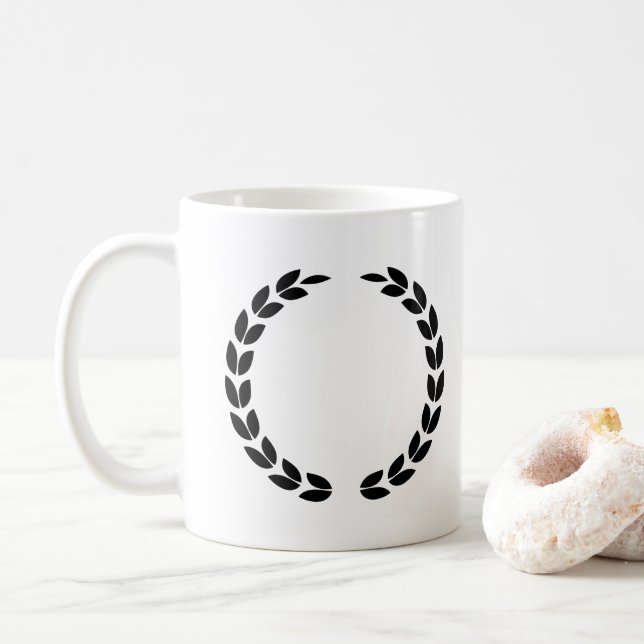 Caneca De Café Black Laurel Wreath Set Classic Victory (Com Donut)