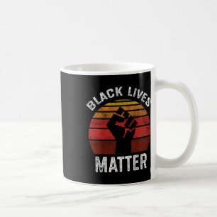 Caneca De Café Black Lives Problem Blm Retro Men Mulheres Criança
