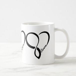 Caneca De Café Black Love Hearts Mug