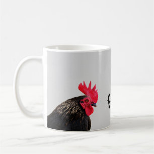 Caneca De Café Black Rooster - Bom dia - Personalizável