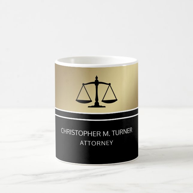 Caneca De Café Black Scale Attorney Coffee Mug (Centro)
