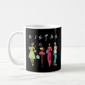 Caneca De Café Black Sistas Queen Melanin African American