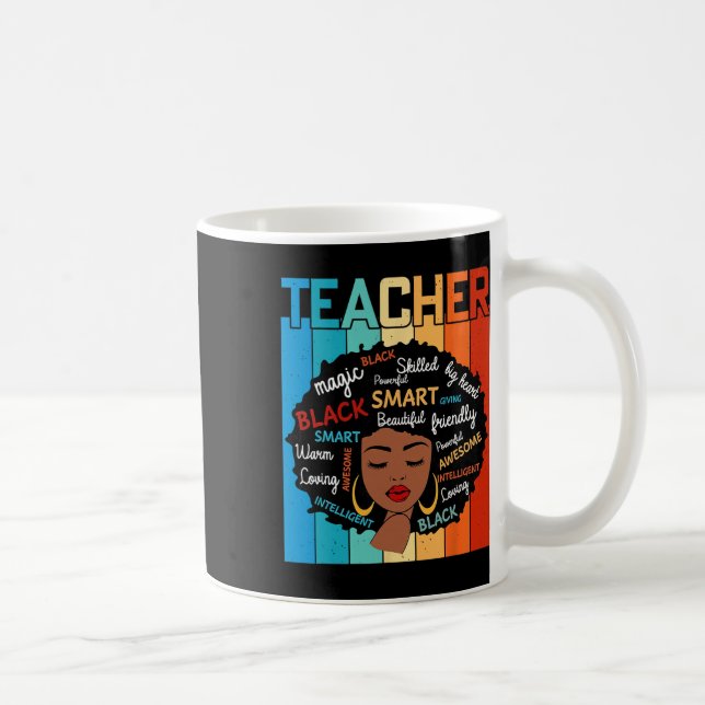 Caneca De Café Black Teacher Magic Black History Education Melani (Direita)