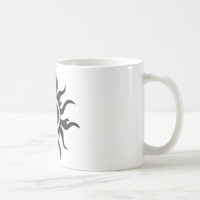 Caneca De Café Black Tribal Sun (Direita)