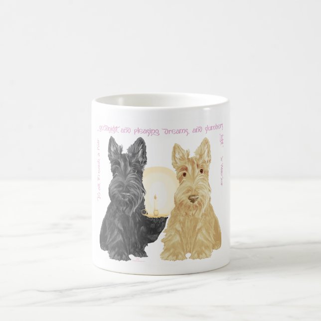 Caneca De Café Black & Wheaten Boas Noites Scotties (Centro)