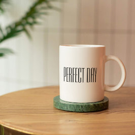 Caneca De Café Black White Perfect Day Cote