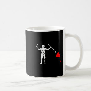 Caneca De Café Blackbeard Pirate Flag Jolly Roger Skeleton Hallow