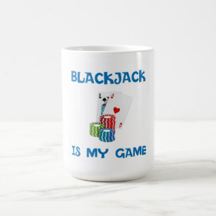 CANECA DE CAFÉ BLACKJACK É MEU JOGO