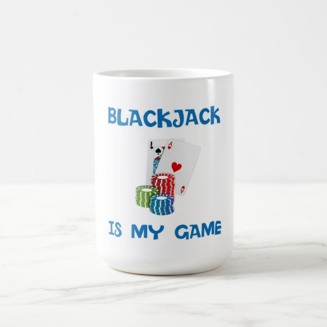 CANECA DE CAFÉ BLACKJACK É MEU JOGO (Centro)