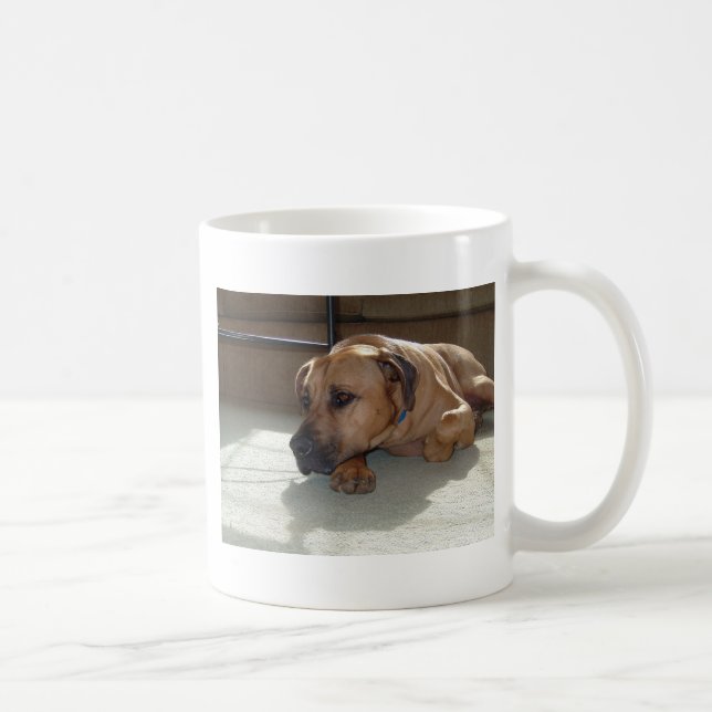 Caneca De Café blackmouth cur deitado (Direita)