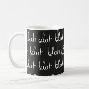 Caneca De Café Blah blah padrão perfeito. 