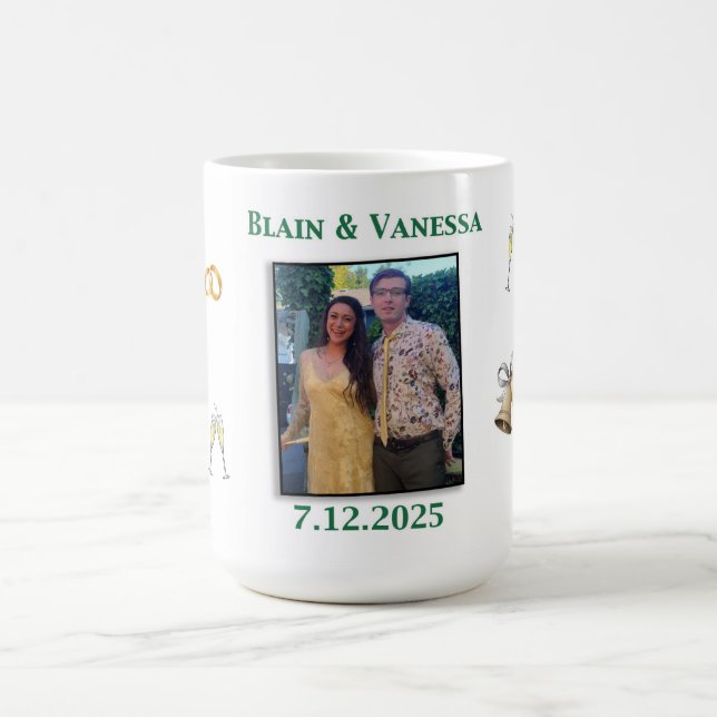 Caneca De Café Blain wedding mug (Centro)