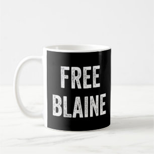 Caneca De Café Blaine apoia a libertação de Blaine da prisão L