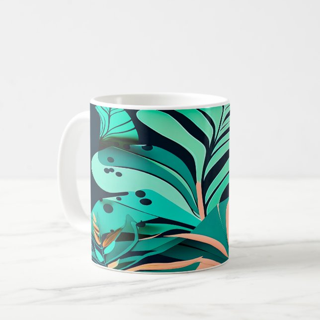 Caneca De Café Blätter (Frente Esquerda)