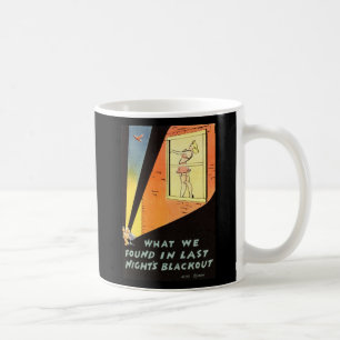 Caneca De Café Blecaute da Noite Passada, Vintage Cômica Inspirad