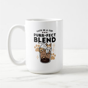 Caneca De Café Blend Puro: Arte de Gato e Café para Pet-Lovers