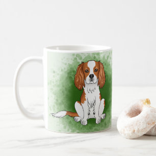 Caneca De Café Blenheim Cavalier King Charles Spaniel Em Verde