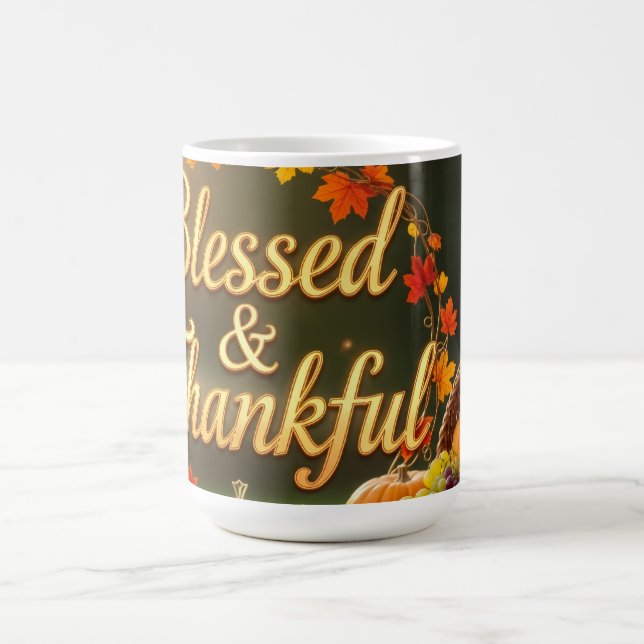 Caneca De Café Blessed & Grateful Mug  - Inspirational (Centro)