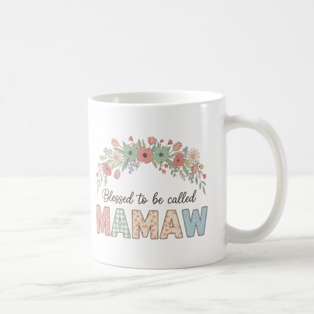Caneca De Café Blessed to be called Mamaw (Direita)