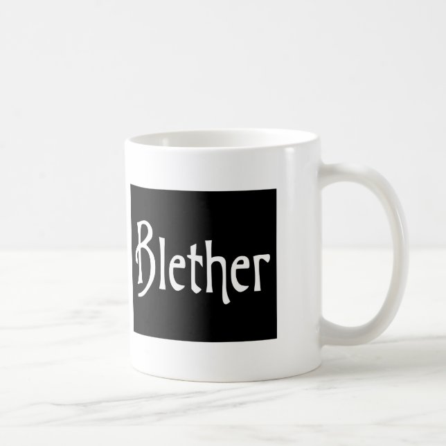 Caneca De Café Blether engraçada, gíria escocesa banter humor esc (Direita)