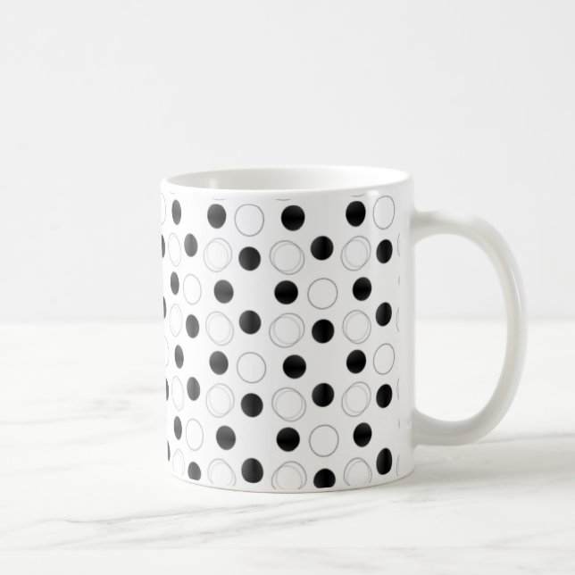 Caneca De Café Bliss Mug, Preto e Branco (Direita)
