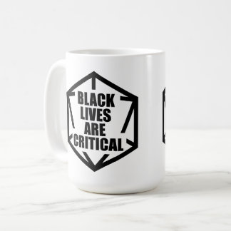 Caneca De Café BLM Black Lives são críticas [B&W]