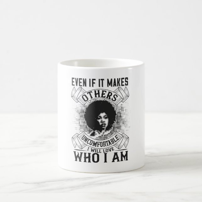 Caneca De Café BLM - Eu vou amar quem eu sou (Centro)