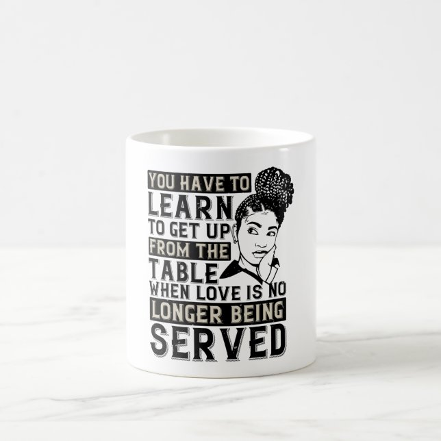 Caneca De Café BLM - Levante-se quando nenhum amor é servido (Centro)