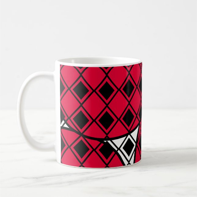 Caneca De Café Blob Harlequin rosa (Esquerda)