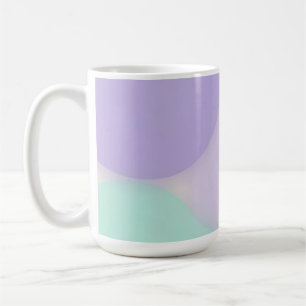 Caneca De Café Blob Orgânico Abstrato Lavanda Pastel